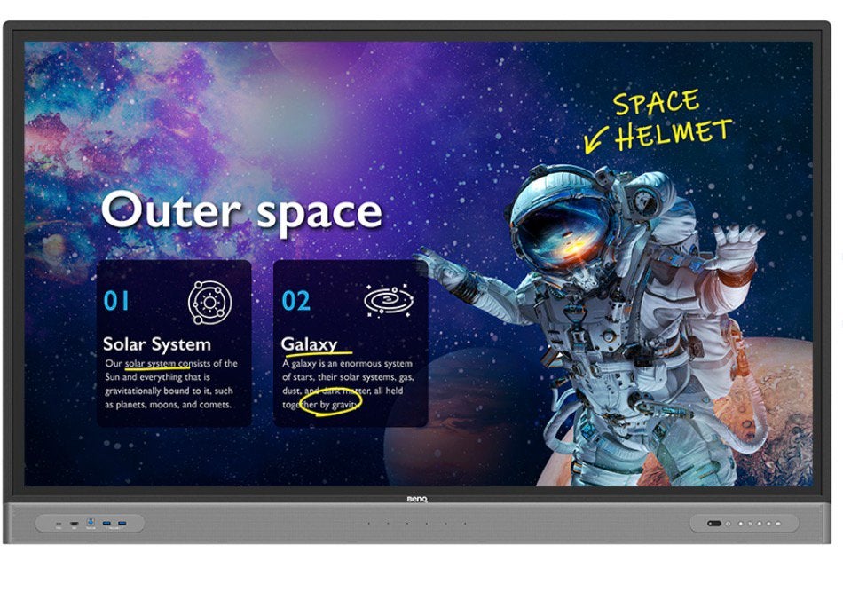 Groot scherm touch digibord, Ophalen, Zo goed als nieuw, Video