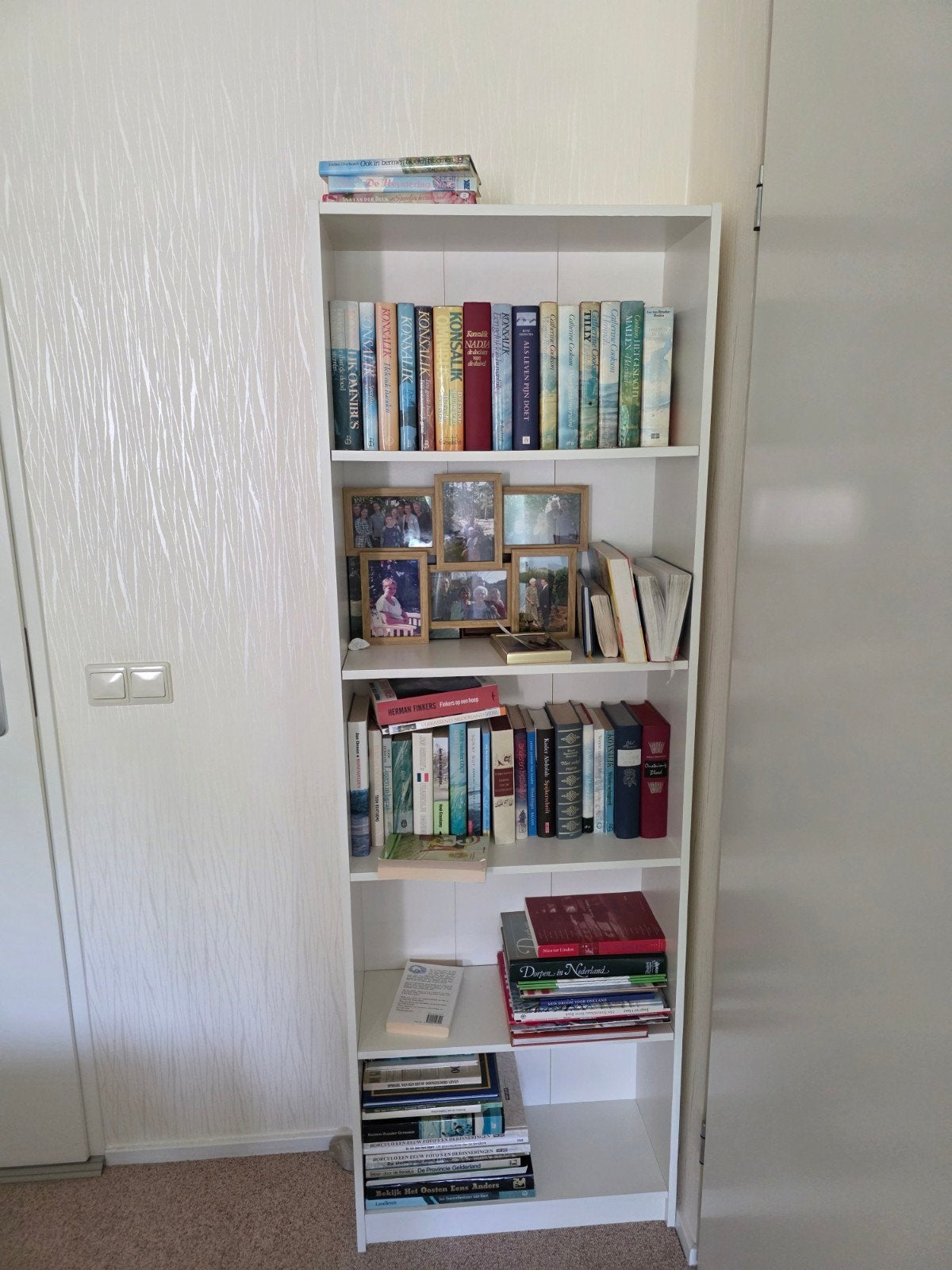 Witte Boekenkast - 180x60x24 cm, Huis en Inrichting, Ophalen, Gebruikt, 50 tot 100 cm, Minder dan 25 cm