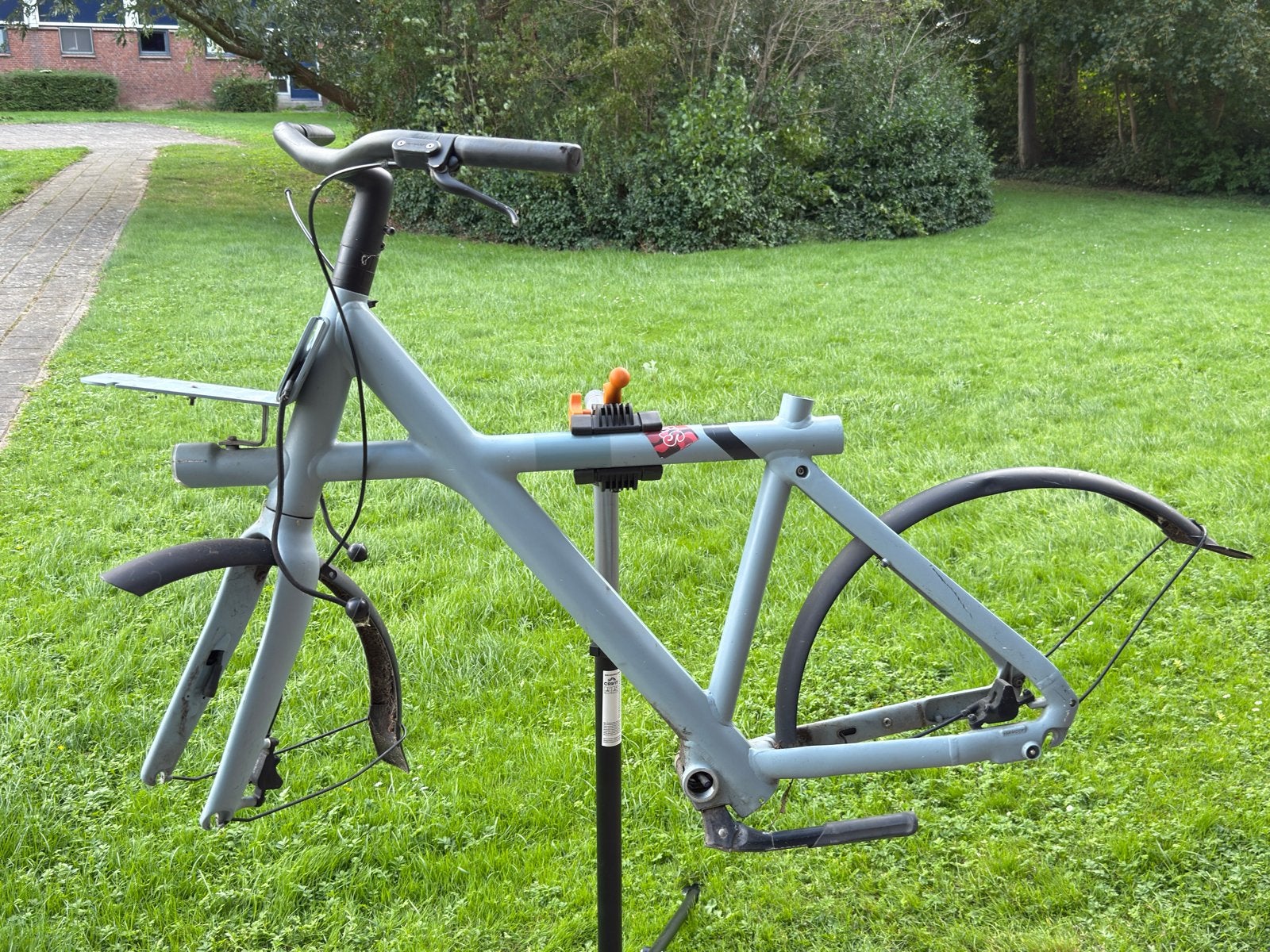 Vanmoof X3 frame blauw met remmen, stuur en kicklock, Fietsen en Brommers, Fietsonderdelen, Ophalen, Gebruikt, Elektrische fiets