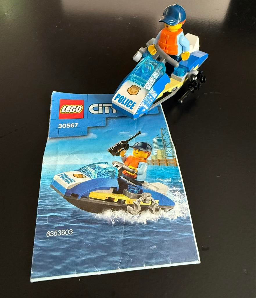 Lego City Politie Waterscooter 30567 met minifiguur, Ophalen, Zo goed als nieuw, Complete set, Lego