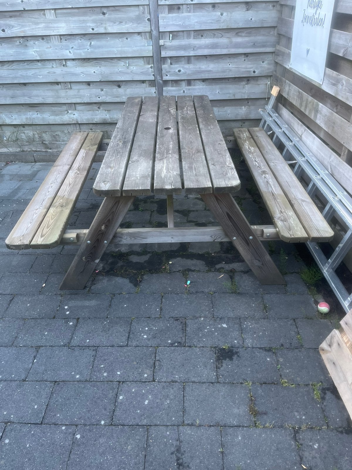 Super mooie Picknick tafel, Ophalen of Verzenden, Zo goed als nieuw, Inklapbaar, Rechthoekig