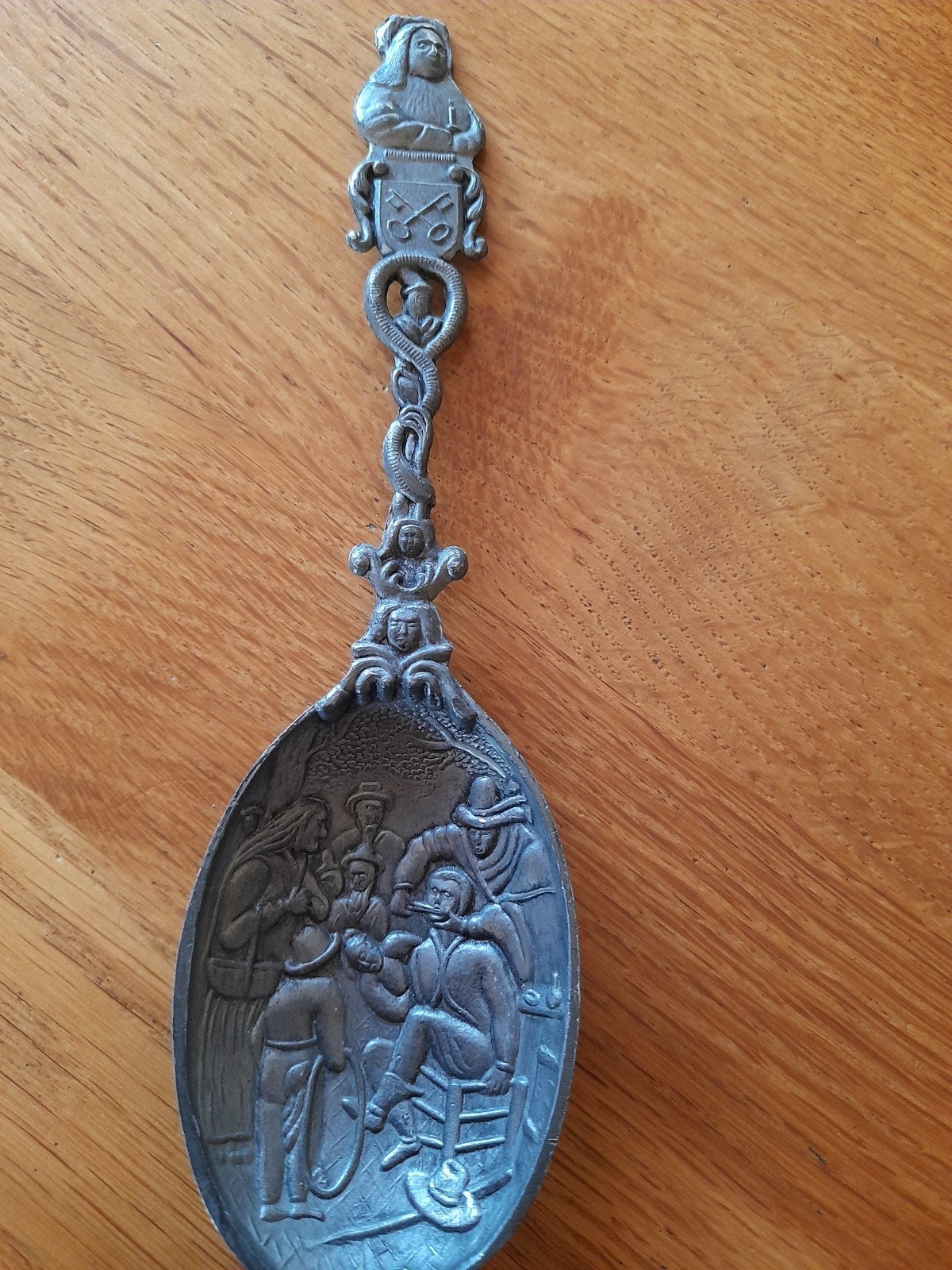 Oude tinnen lepel, Ophalen of Verzenden