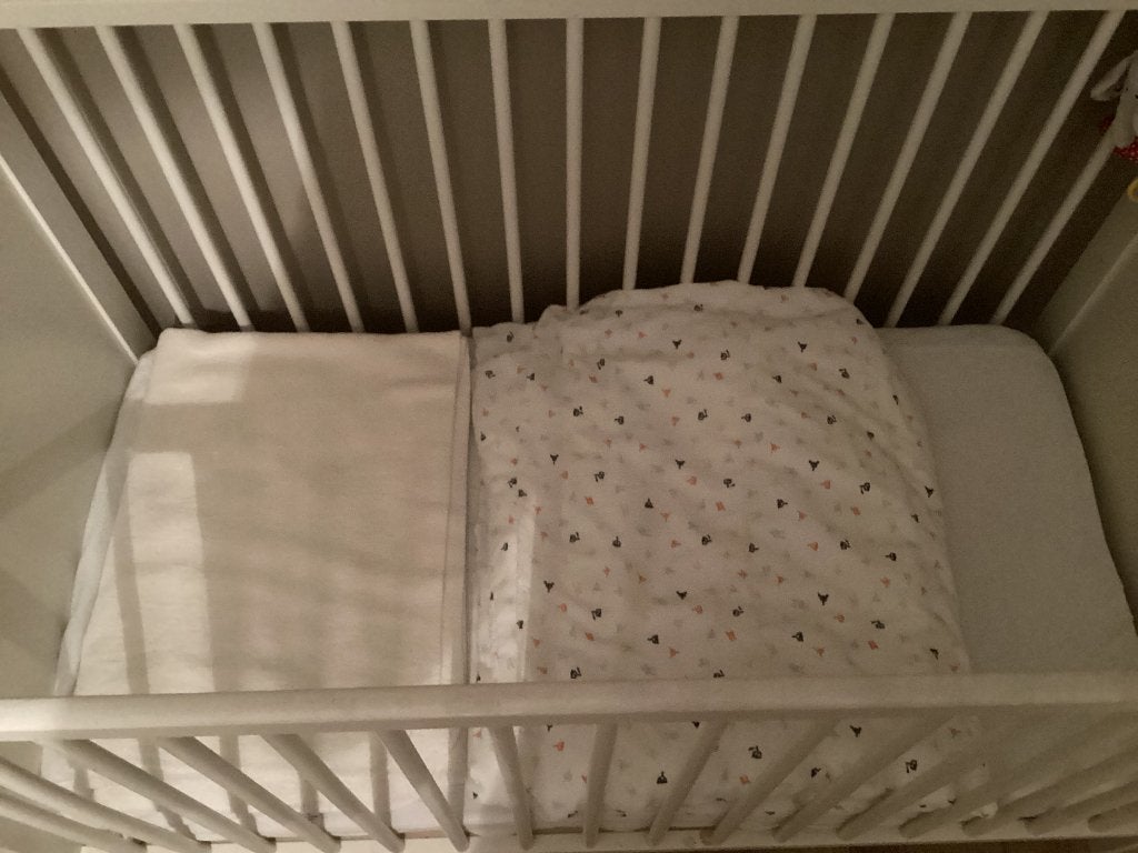 Kinderbed, Kinderen en Baby's, Kinderkamer | Bedden, Zo goed als nieuw, Minder dan 140 cm, Minder dan 70 cm, Ophalen