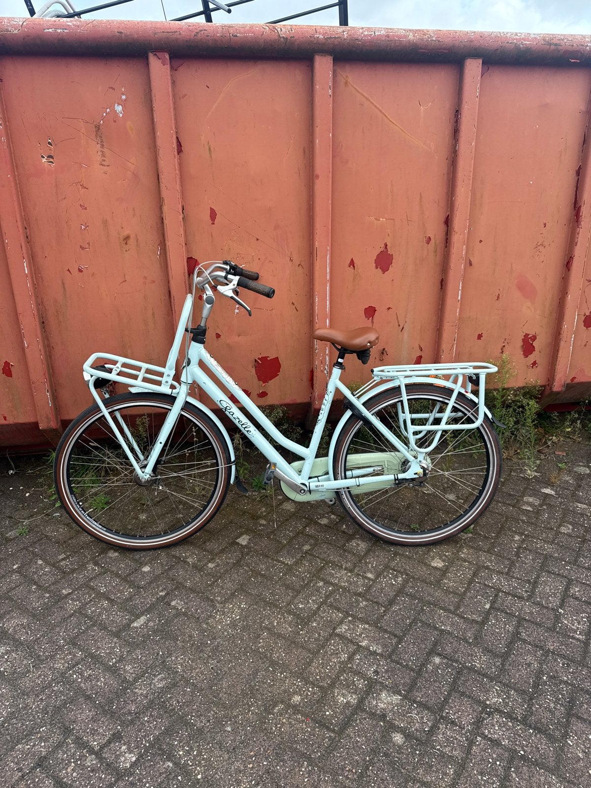 Gazelle Miss Grace Damesfiets - Lichtblauw, Ophalen, Terugtraprem, Versnellingen, Gazelle
