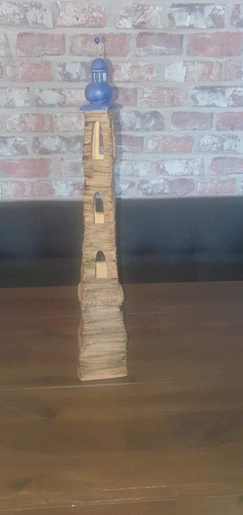 Unieke Handgemaakte  Vuurtoren – Maritieme Blikvanger, Ophalen of Verzenden