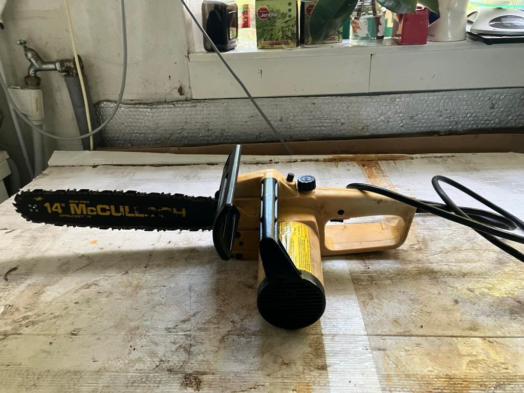 Kettingzaag electrich, Tuin en Terras, Hand-tuingereedschap, Ophalen, Gebruikt