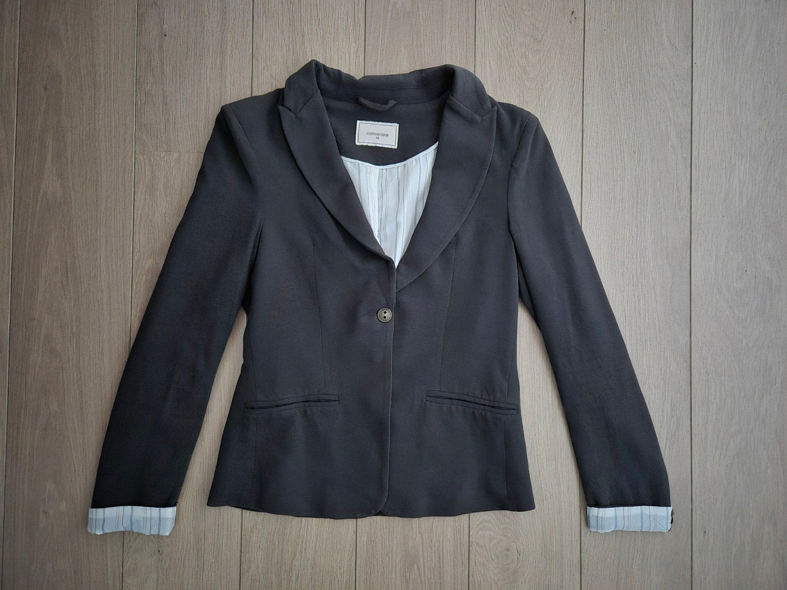 Cotton club blazer blazerjas jas jasje antraciet mt xs, Ophalen of Verzenden, Maat 34 (XS) of kleiner, Jasje