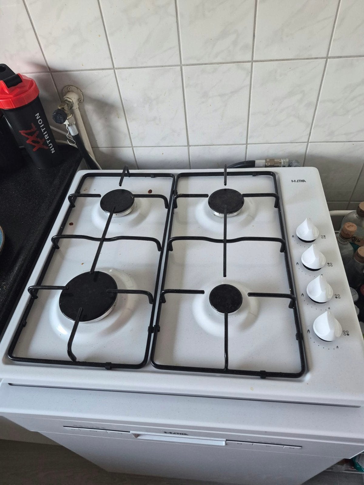 Etna gasfornuis - zo goed als nieuw, Witgoed en Apparatuur, Ophalen, 4 kookzones, Zo goed als nieuw, Gas