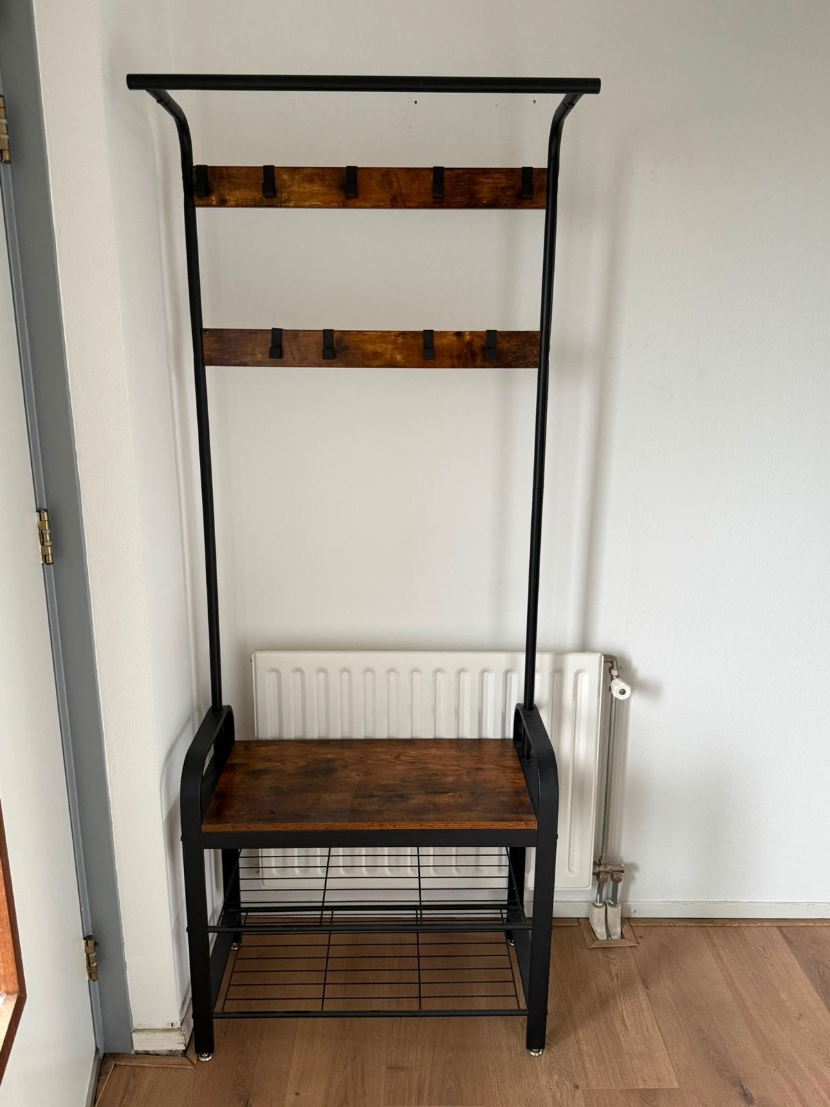 Kapstok met schoenenrek en zitbankje, Huis en Inrichting, Ophalen, Gebruikt, Staande kapstok, 150 tot 200 cm