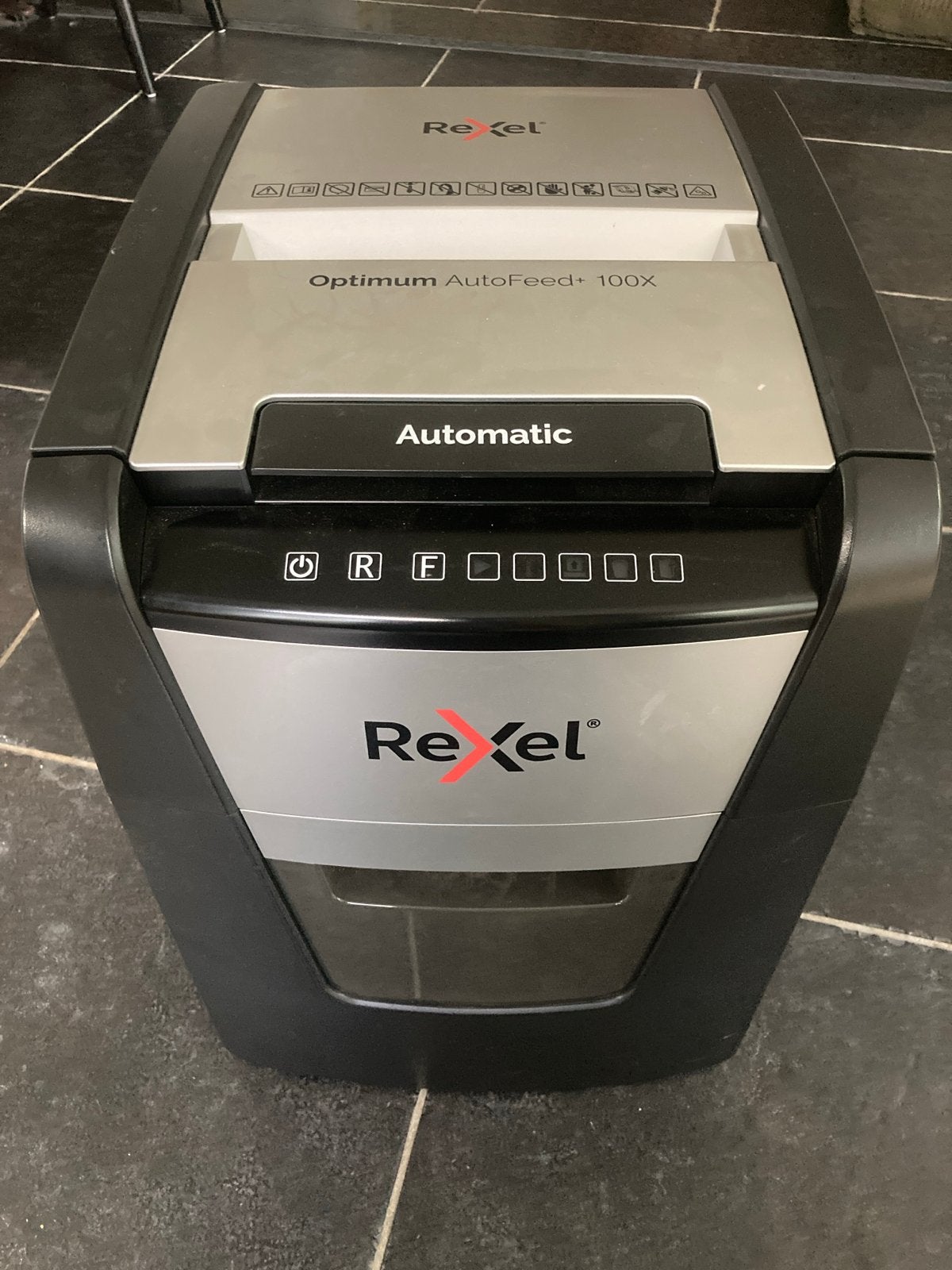 Rexel Optimum AutoFeed+ 100X  Papierversnipperaar, Diversen, Ophalen, Zo goed als nieuw