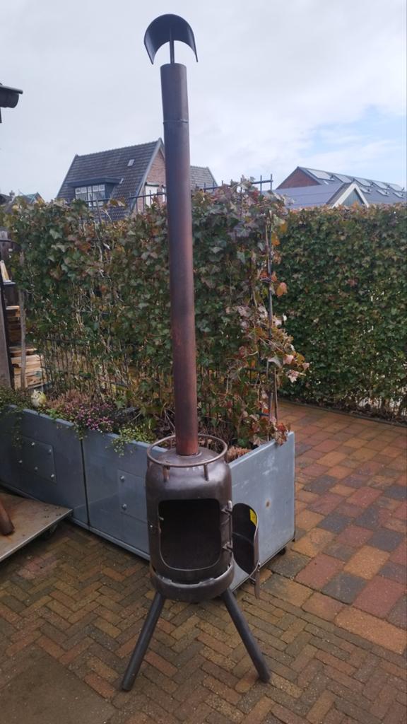 Zeer leuke Tuinkachel tuinhaard vuurkorf Terraskachel, Ophalen of Verzenden, Nieuw