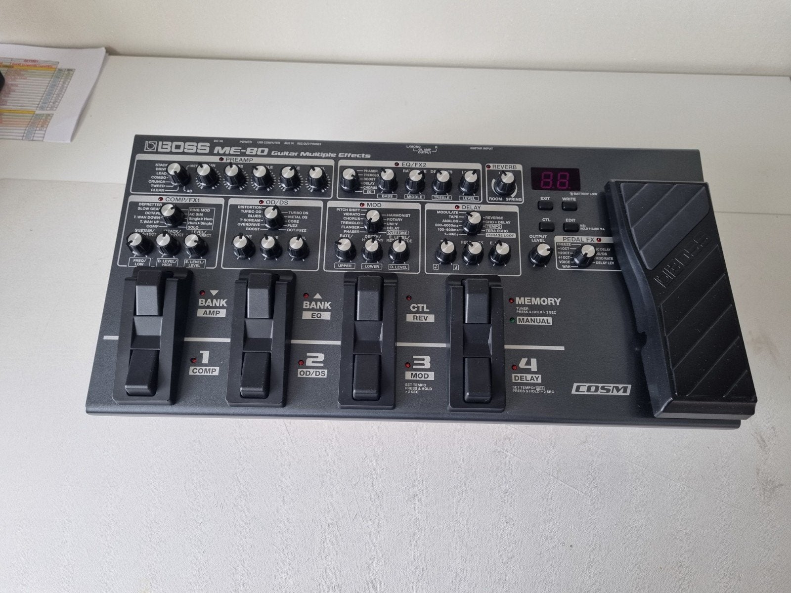 BOSS ME-80 Gitaar Multi-effectpedaal met Koffer, Ophalen of Verzenden