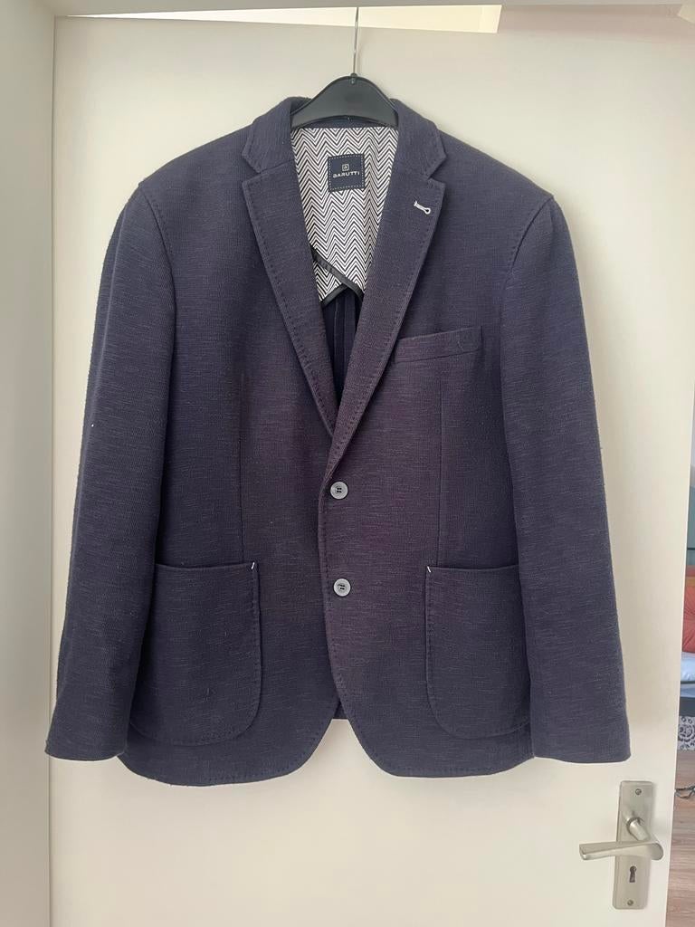 Stijlvol Donkerblauw Coltrui Jasje van Barutti, Ophalen of Verzenden, Zo goed als nieuw, Maat 52/54 (L), Blauw