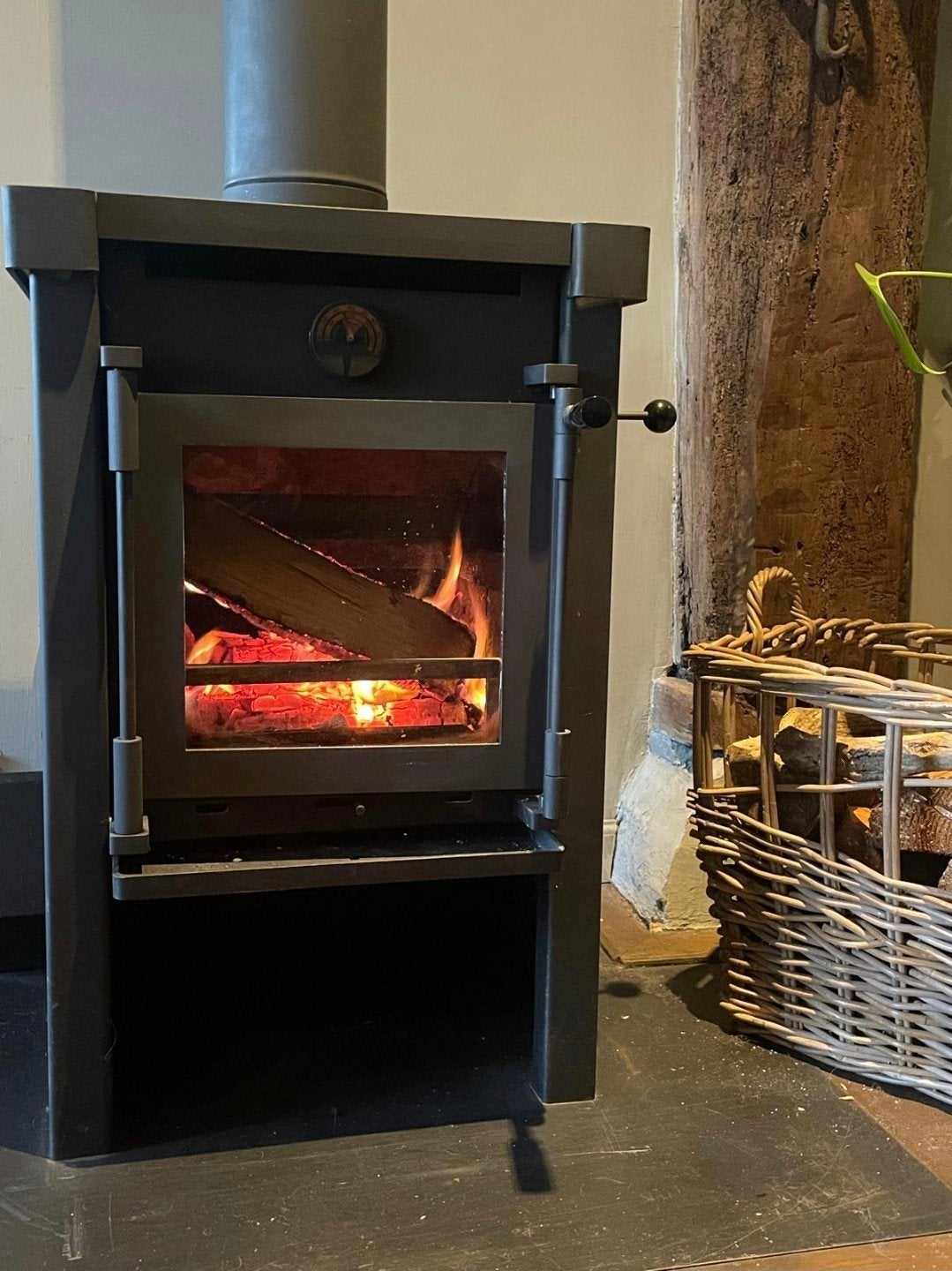 Janus 6KW Houtkachel - Zeer Goede Staat, Weinig Gebruikt, Ophalen, Houtkachel, Zo goed als nieuw, Vrijstaand
