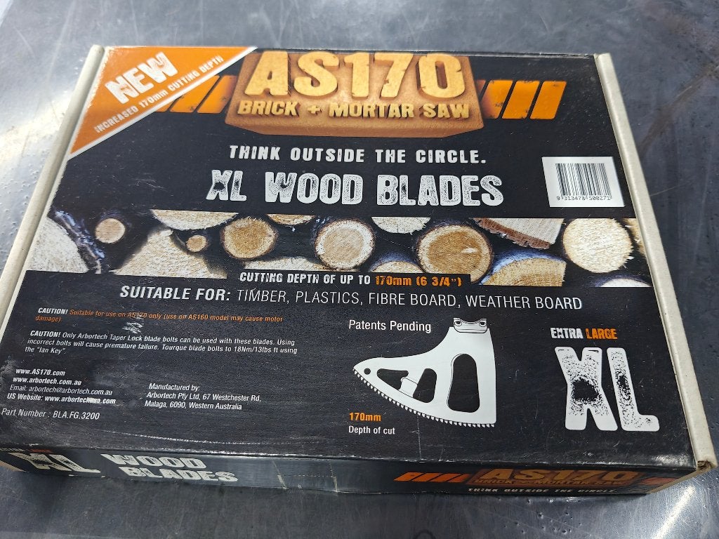 XL Hout zaagbladen voor Arbortech AS 170, Doe-het-zelf en Verbouw, 70 mm of meer, Overige typen, Arbortech, Nieuw