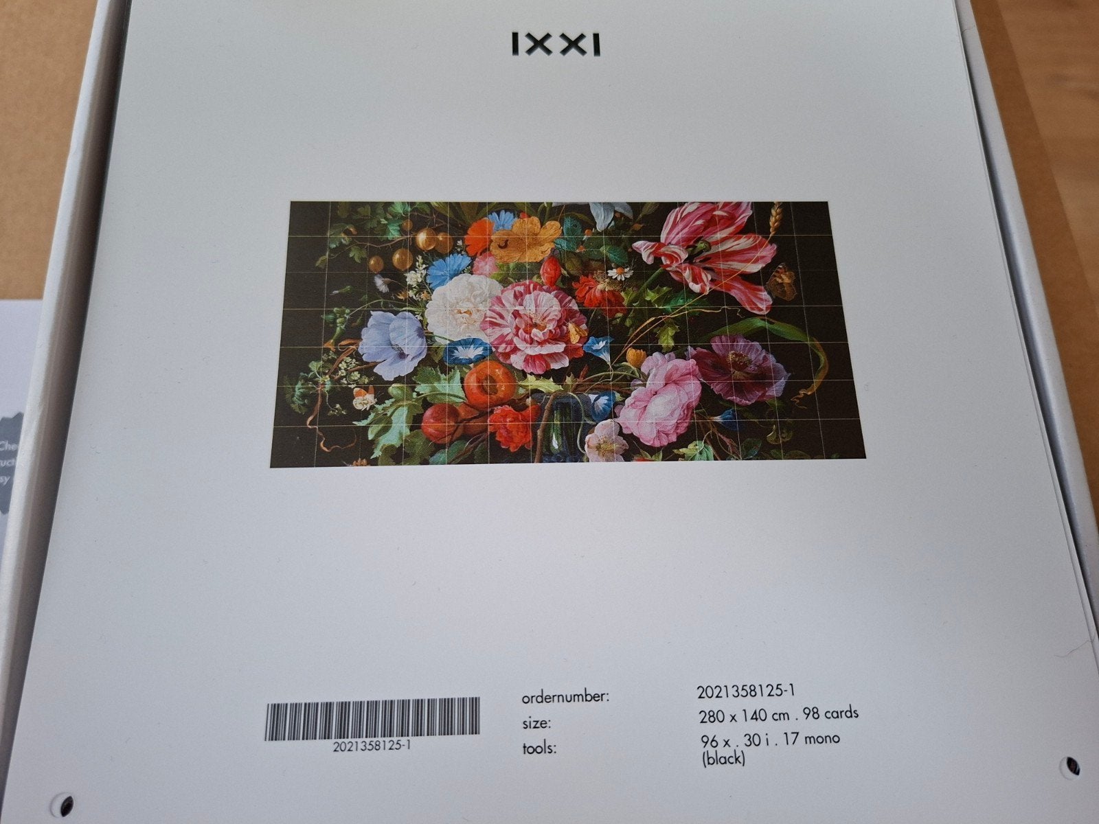 ixxi bloemen 2.80 bij 1.40m, Hangend, Ophalen of Verzenden, Zo goed als nieuw, 140 cm
