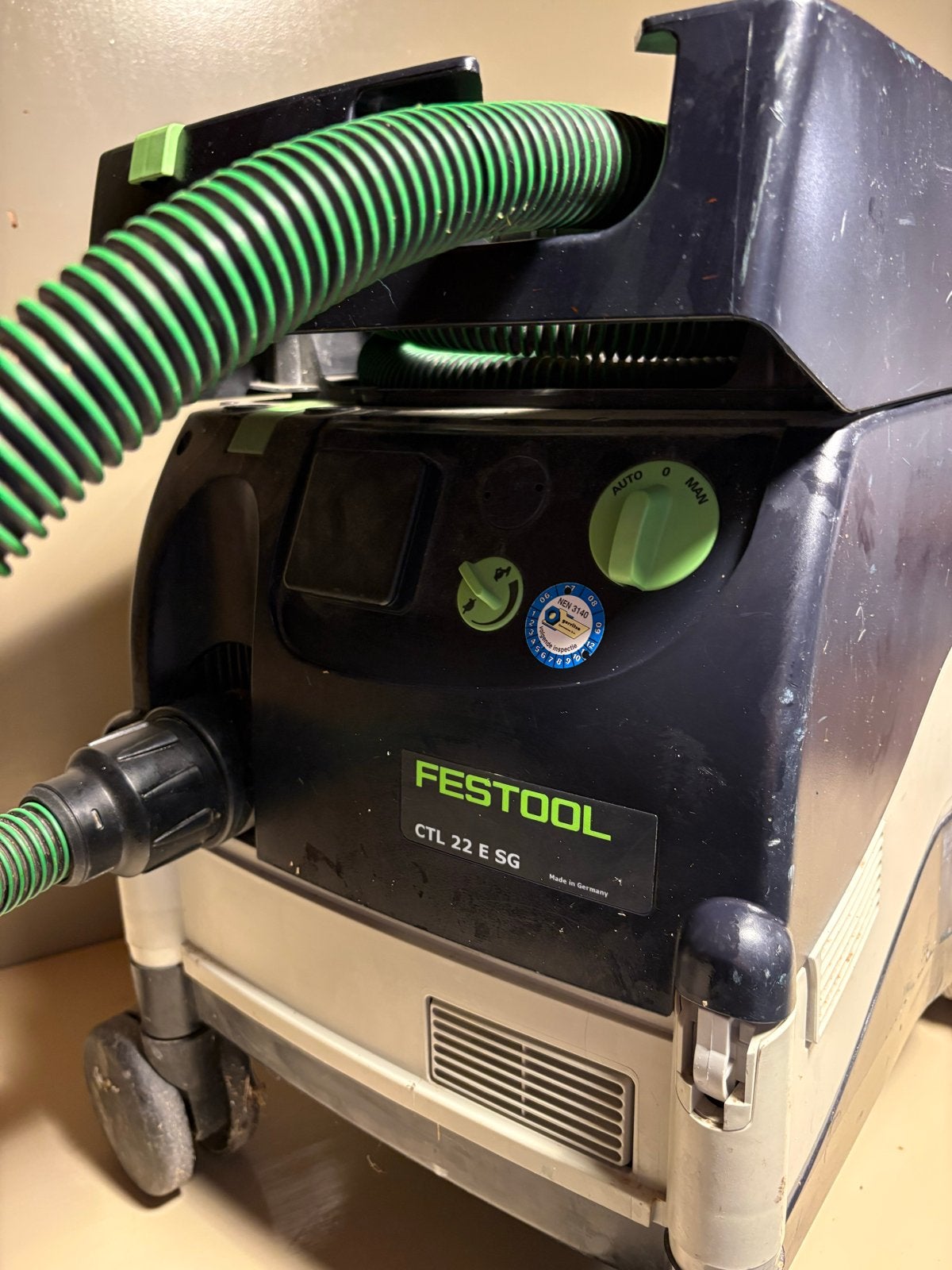 Festool CTL 22 E SG stofzuiger met accessoires, Ophalen of Verzenden, Gebruikt, Waterstofzuiger