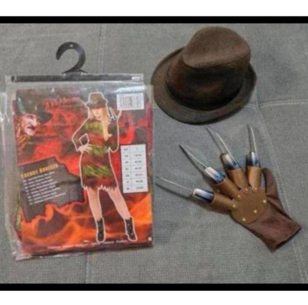 Freddy Krueger verkleed set carnaval halloween maat M / L, Maat 38/40 (M), Nieuw, Ophalen of Verzenden, Kleding