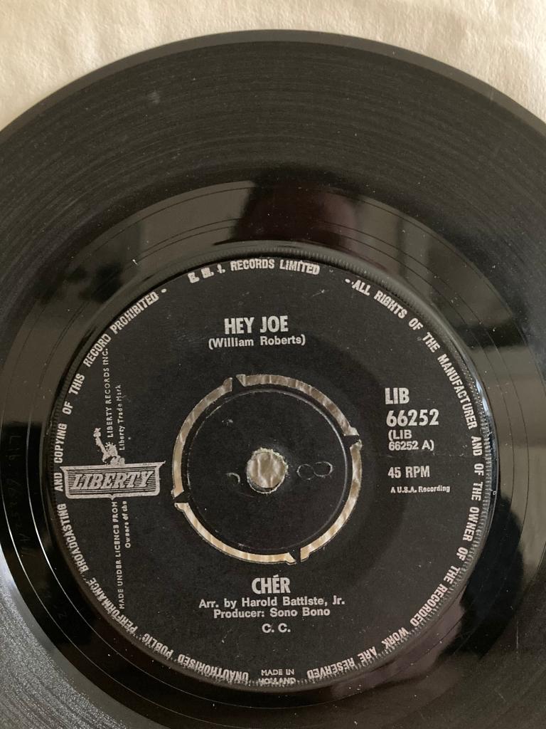Cher - hey Joe / our day will come (Jimi Hendrix), Cd's en Dvd's, Vinyl Singles, Gebruikt, 7 inch, Single, Ophalen of Verzenden
