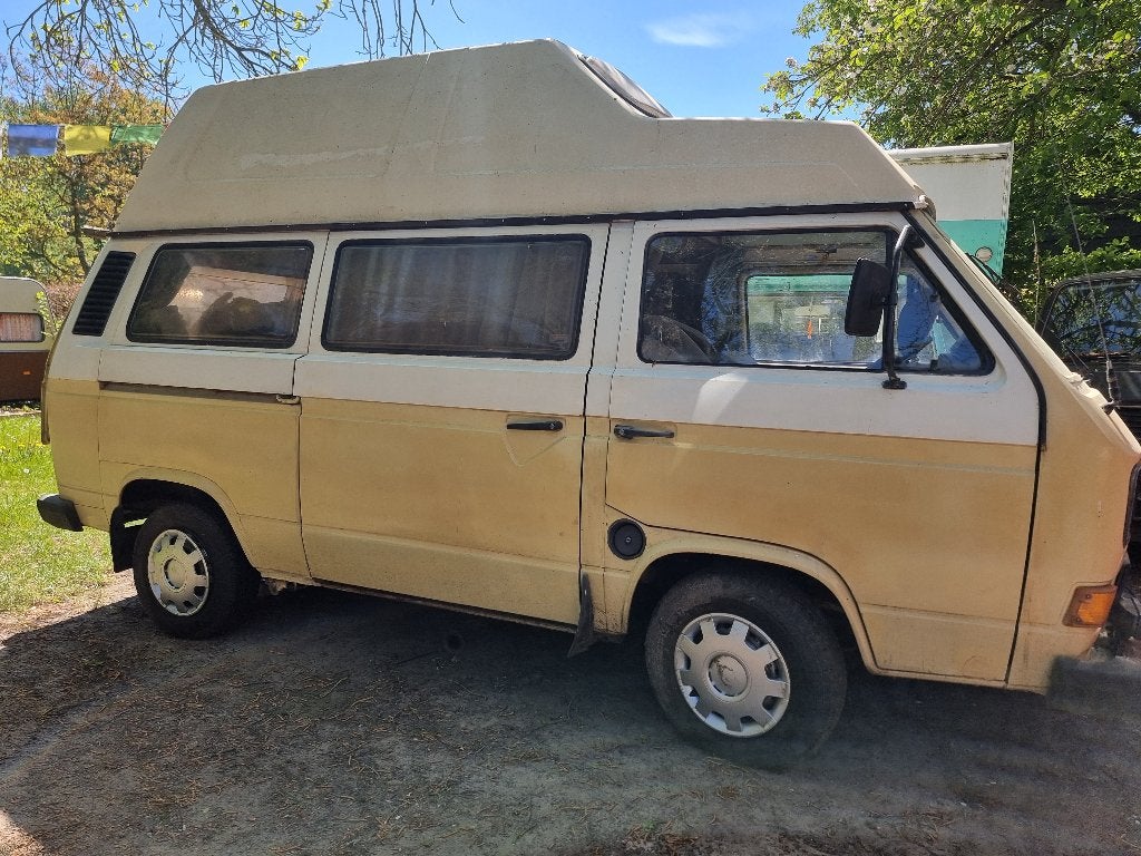 Belastingvrije Volkswagen t3 camper diesel, Auto's, Vrachtwagens, Particulier, Te koop