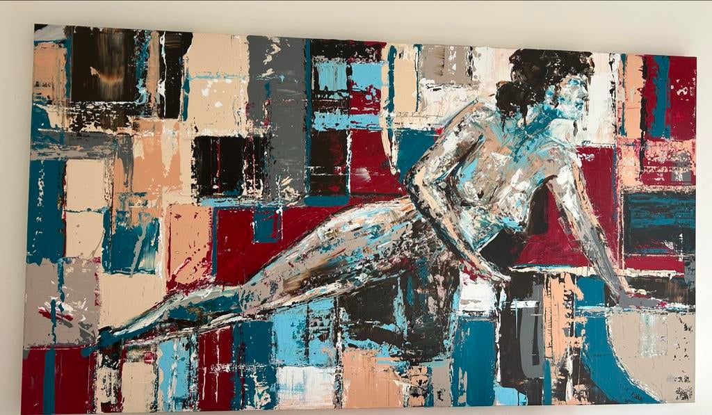 Schilderij gallerie Gerit Knikker - 220x100, Ophalen
