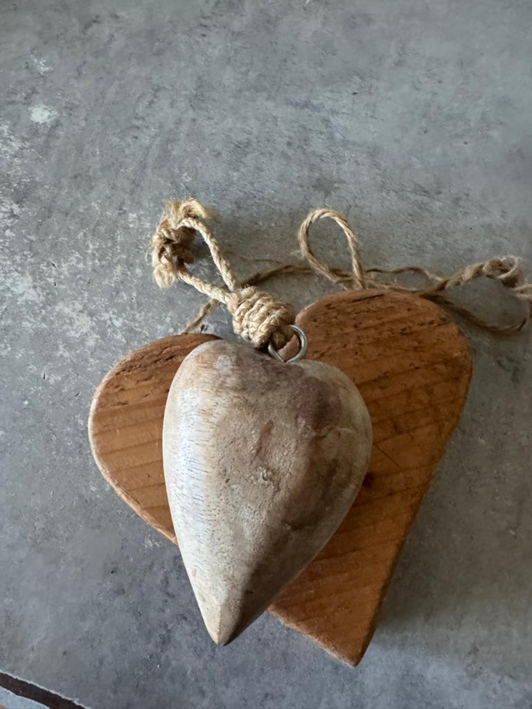 Houten hart decoratie - Landelijke stijl, Hout, Ophalen of Verzenden, Bruin, Landelijk