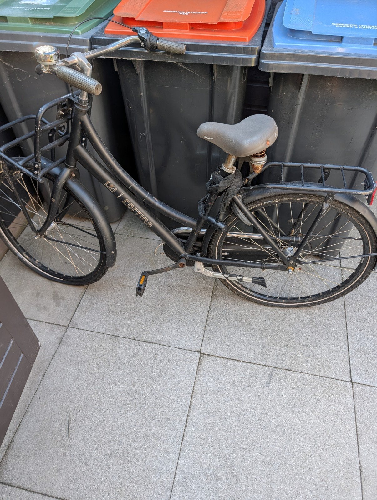 Cortina Transportfiets Dames - Zwart, Overige merken, Gebruikt, Velgrem, Versnellingen