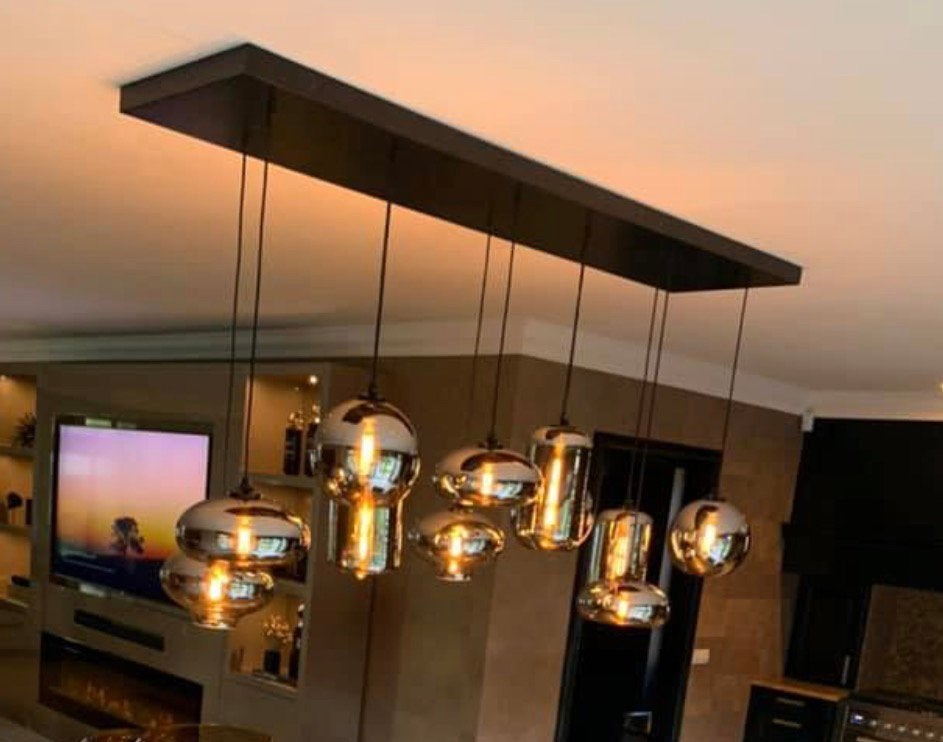 Hanglamp By Eve bulbs 9 lampen, Huis en Inrichting, Ophalen, Zo goed als nieuw, Minder dan 50 cm