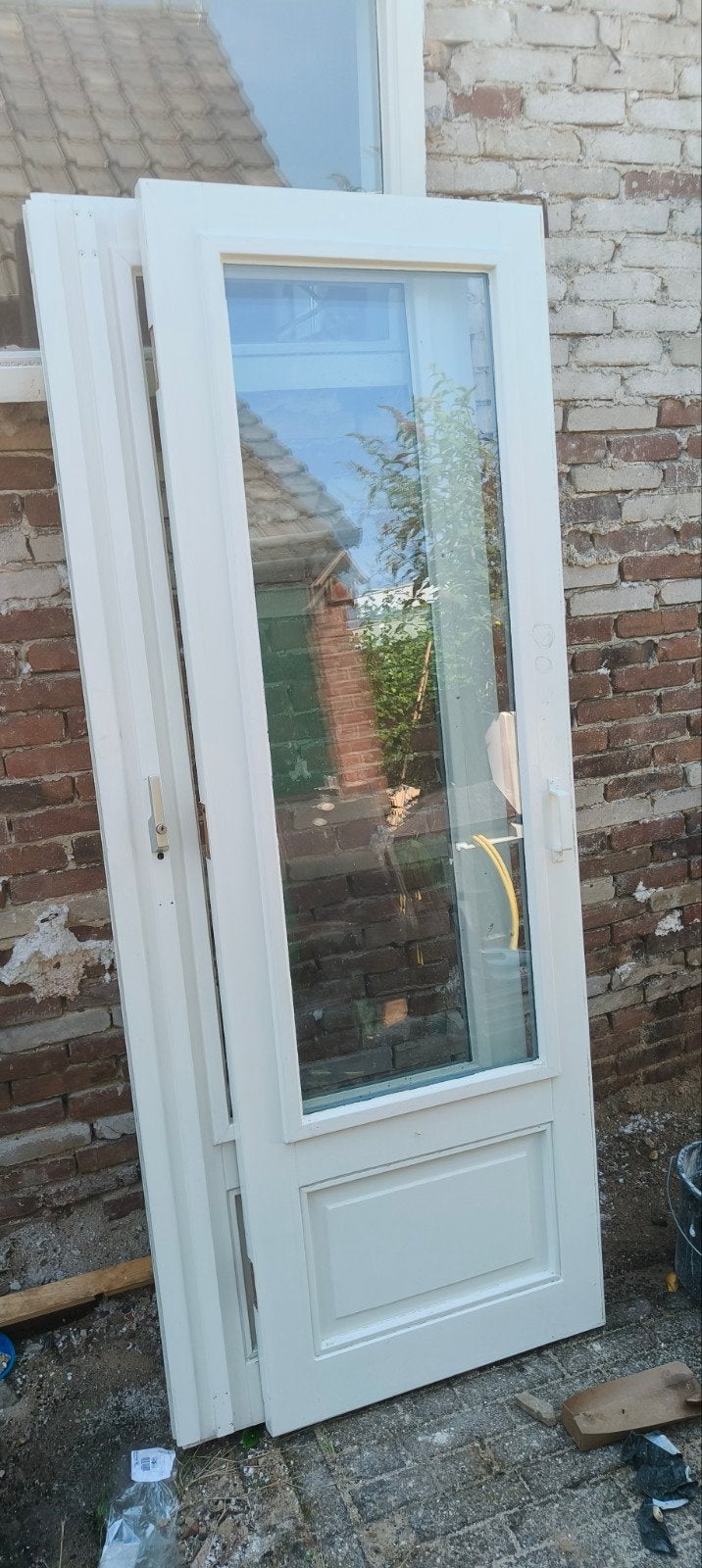 Dubbele openslaande deuren, Doe-het-zelf en Verbouw, Ophalen, Gebruikt, Deurkozijn, 150 tot 225 cm