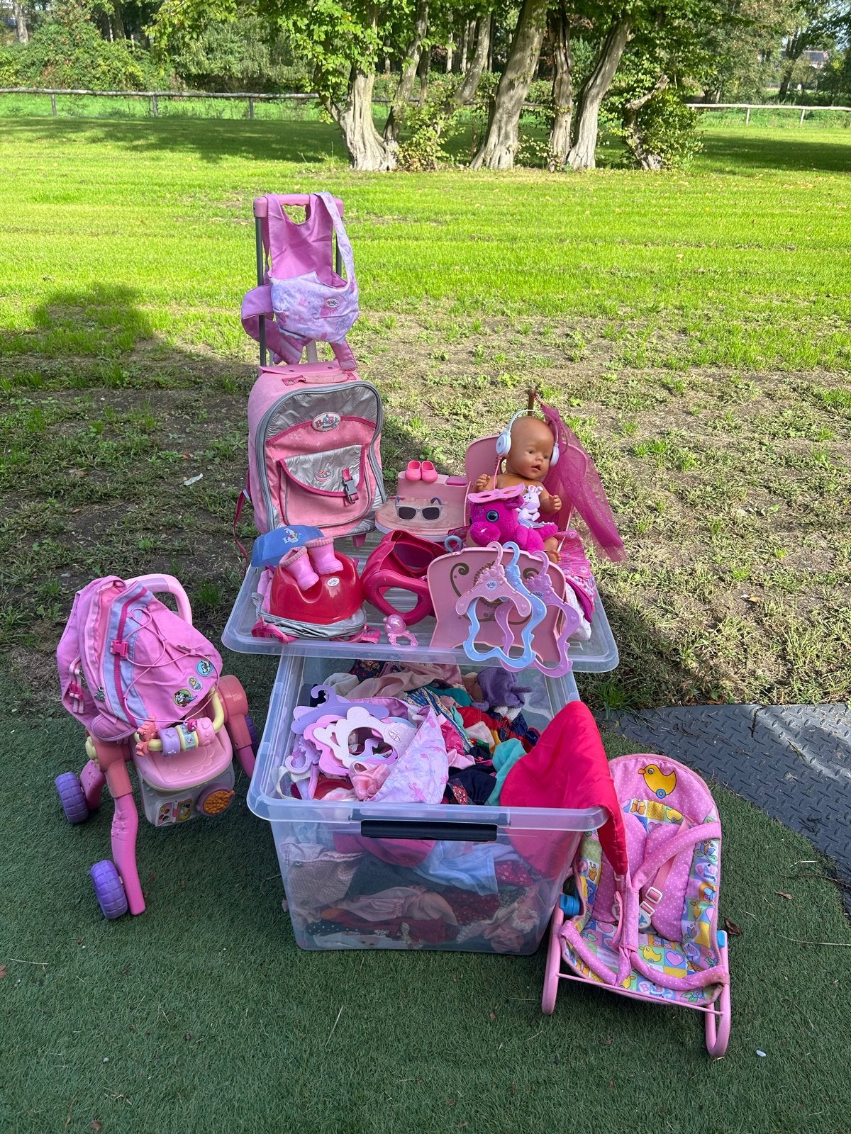 Baby Born pop en bijbehorende spullen, Kinderen en Baby's, Ophalen, Gebruikt, Babypop
