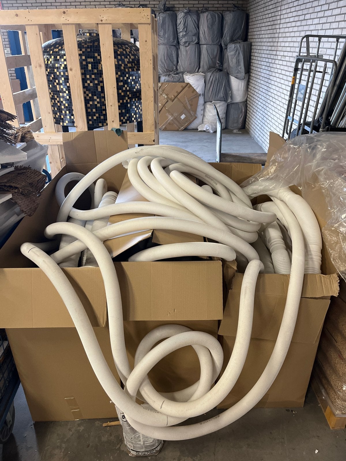 Flexibele kunststof pijpen - diverse lengtes en diameters, Doe-het-zelf en Verbouw, Ophalen, Afvoer, Gebruikt, Pvc