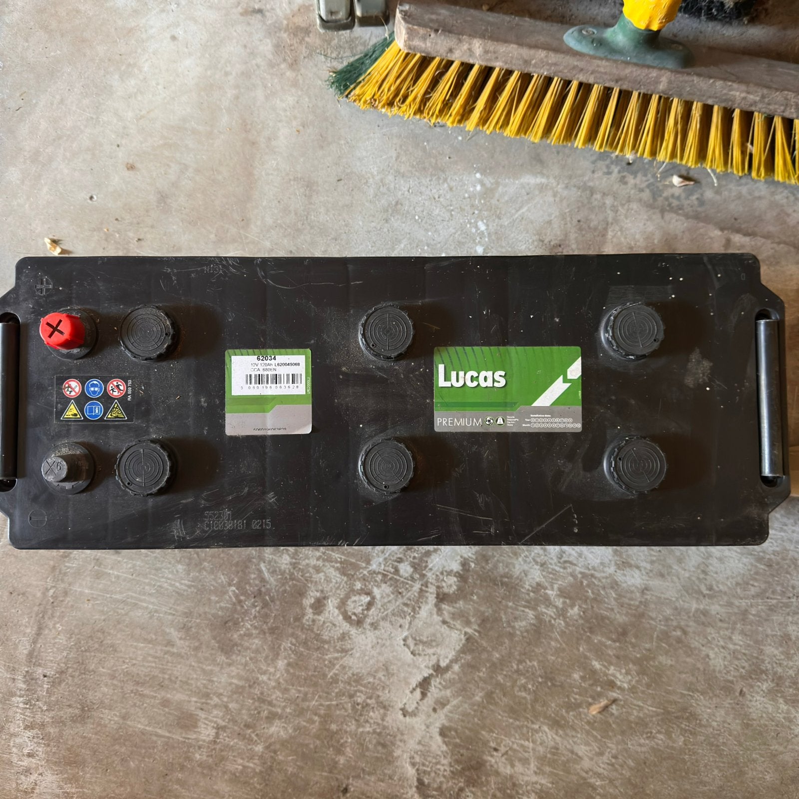 Boot accu Lucas premium 120ah 12v accu, Ophalen, Nieuw, Motor en Techniek