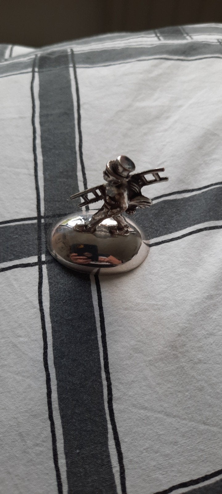 Zilveren Schoorsteenveger Figuur - Geluksbrenger, Antiek en Kunst, Ophalen of Verzenden, Zilver