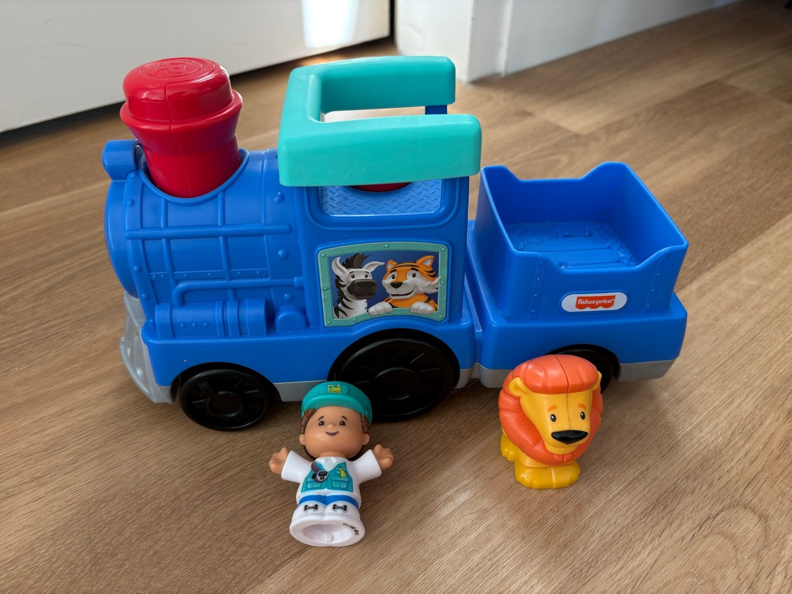 Fisher-Price Little People Dierentrein met Leeuw en Figuur, Ophalen of Verzenden, Zo goed als nieuw, Auto of Voertuig