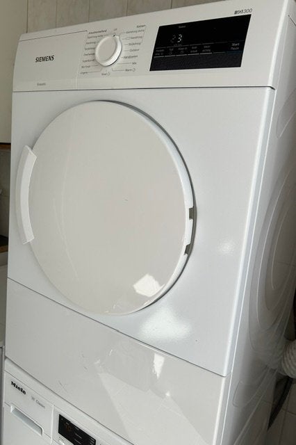 Wasdroger merk Siemens, Ophalen, 6 tot 8 kg, Gebruikt, Minder dan 85 cm