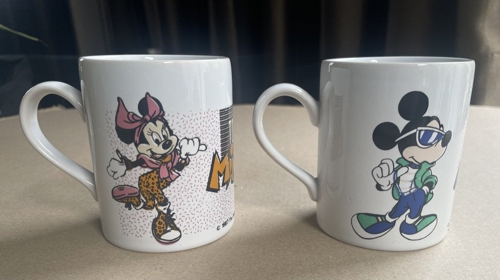 2 Mokjes Minnie & Mickey (prijs incl. verzendkosten), Verzenden, Mickey Mouse, Gebruikt, Servies