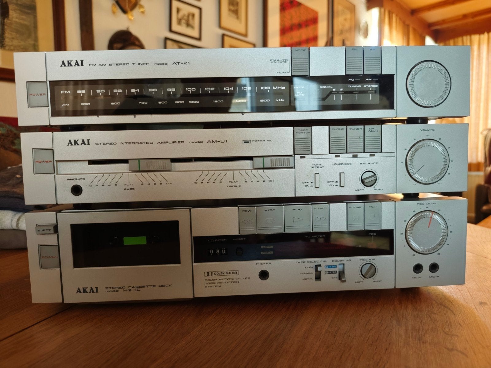 Akai, vintage stereo set inclusief Jamo speakers, Gebruikt, Akai, Cassettedeck, Losse componenten