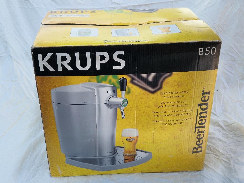 Krups BeerTender biertap (B50) – compleet, Witgoed en Apparatuur, Thuistaps, Ophalen of Verzenden, Gebruikt, Krups