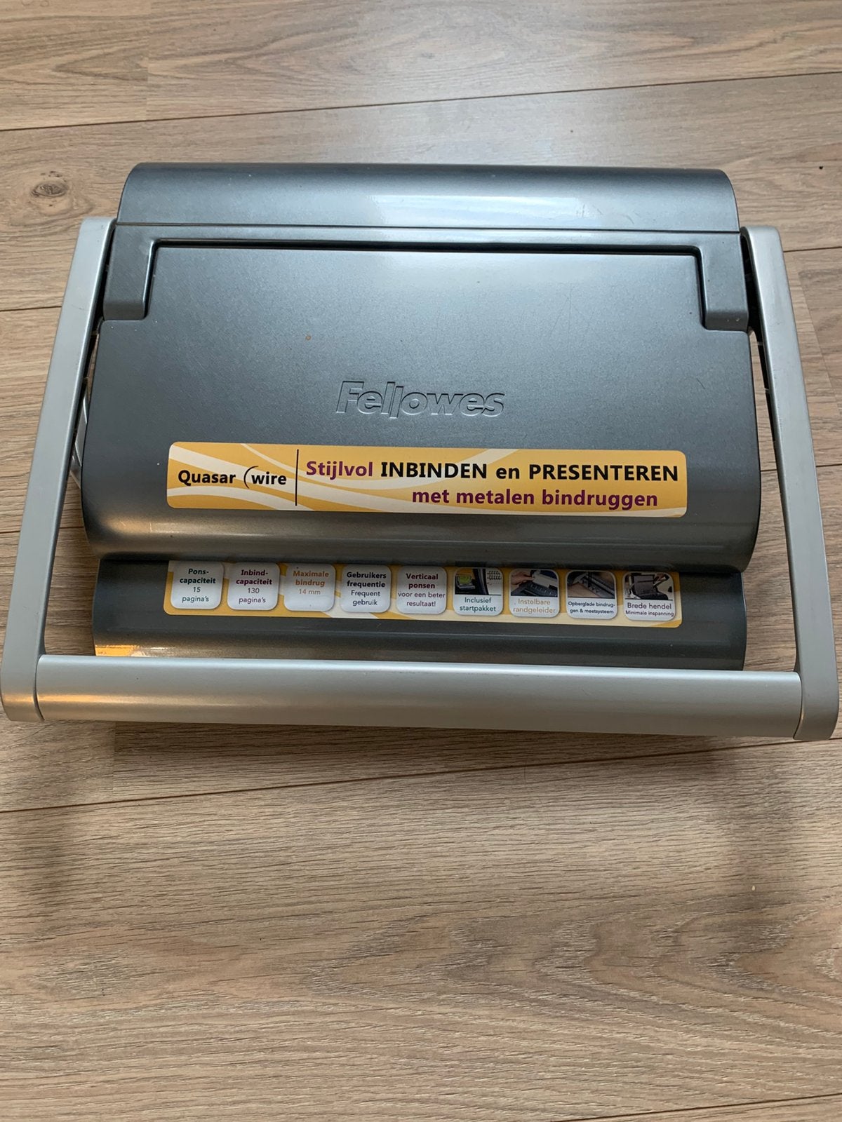 Fellowes Quasar Wire bindmachine, Diversen, Ophalen of Verzenden, Zo goed als nieuw
