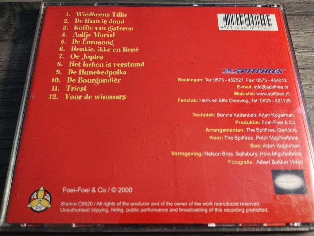 The Spitfires - Veur De Winnaars, Ophalen of Verzenden, Zo goed als nieuw, Levenslied of Smartlap