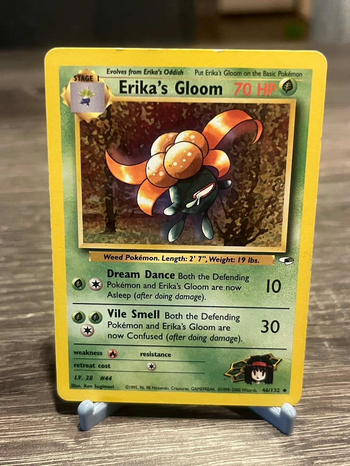 Erika's Gloom (46/132) - Gym Heroes  - EX, Ophalen of Verzenden, Gebruikt, Losse kaart