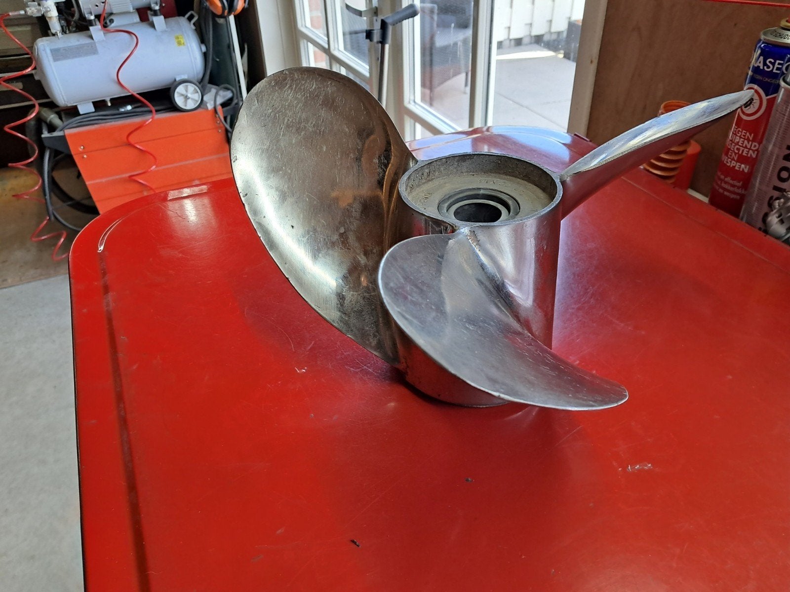 Volvo Penta RVS high speed schroef / propeller 14x22 LH, Watersport en Boten, Verzenden, Zo goed als nieuw, Motor en Techniek
