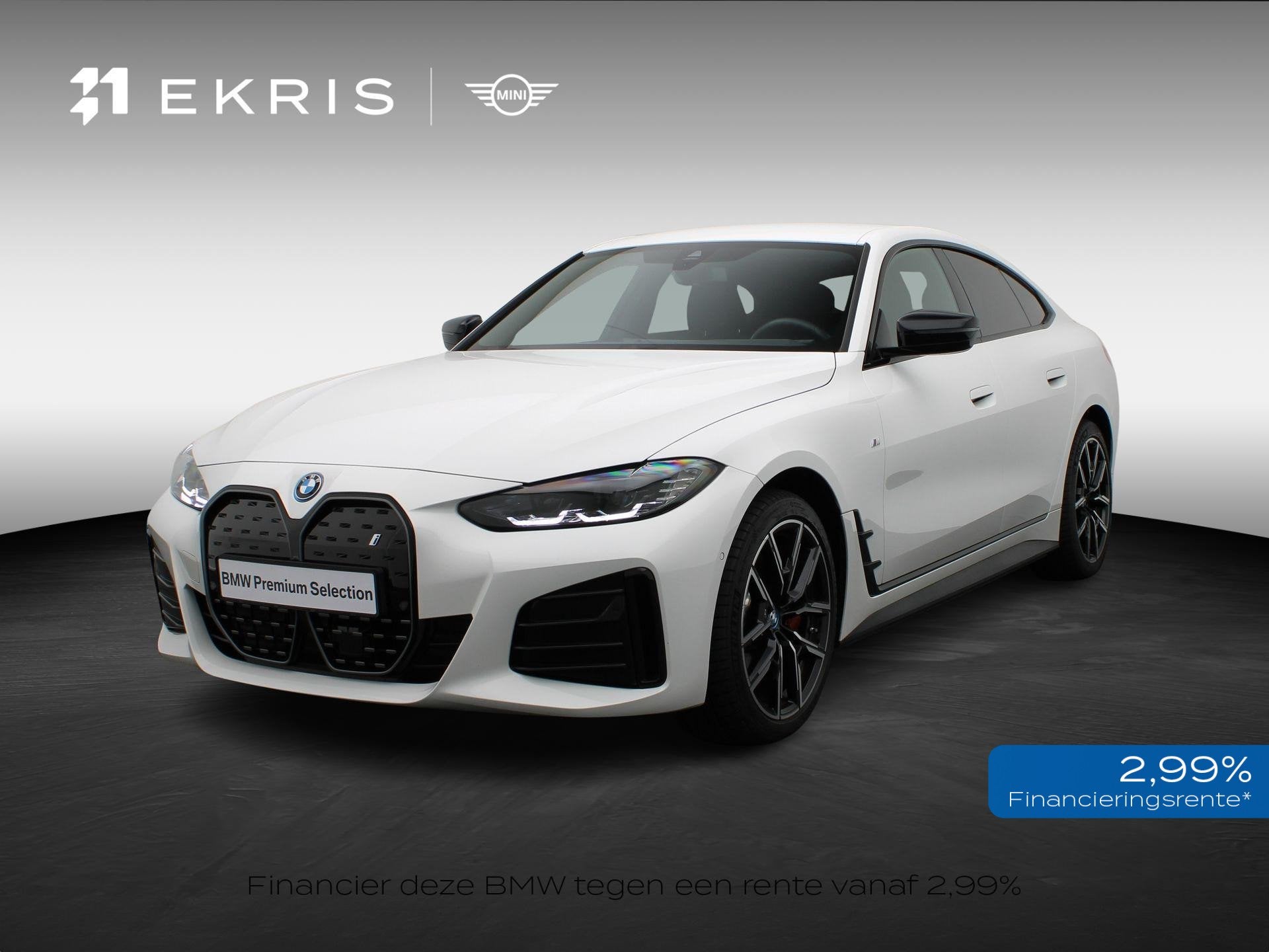 BMW i4 eDrive35 M Sportpakket Pro | SoH 96.0% | Achteruitrij, Auto's, Gebruikt, Zwart, Met garantie (alle), Wit