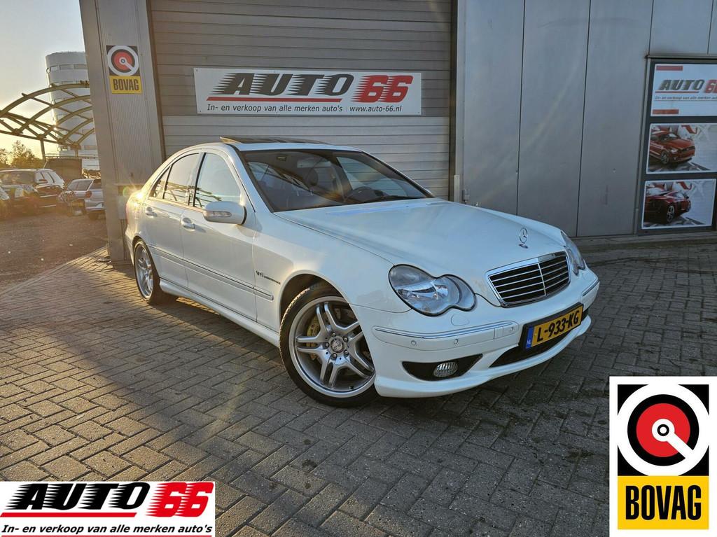 Mercedes C-klasse AMG 32 V6 Kompressor Special Edition Pano, Auto's, Achterwielaandrijving, Gebruikt, Zwart, 1535 kg