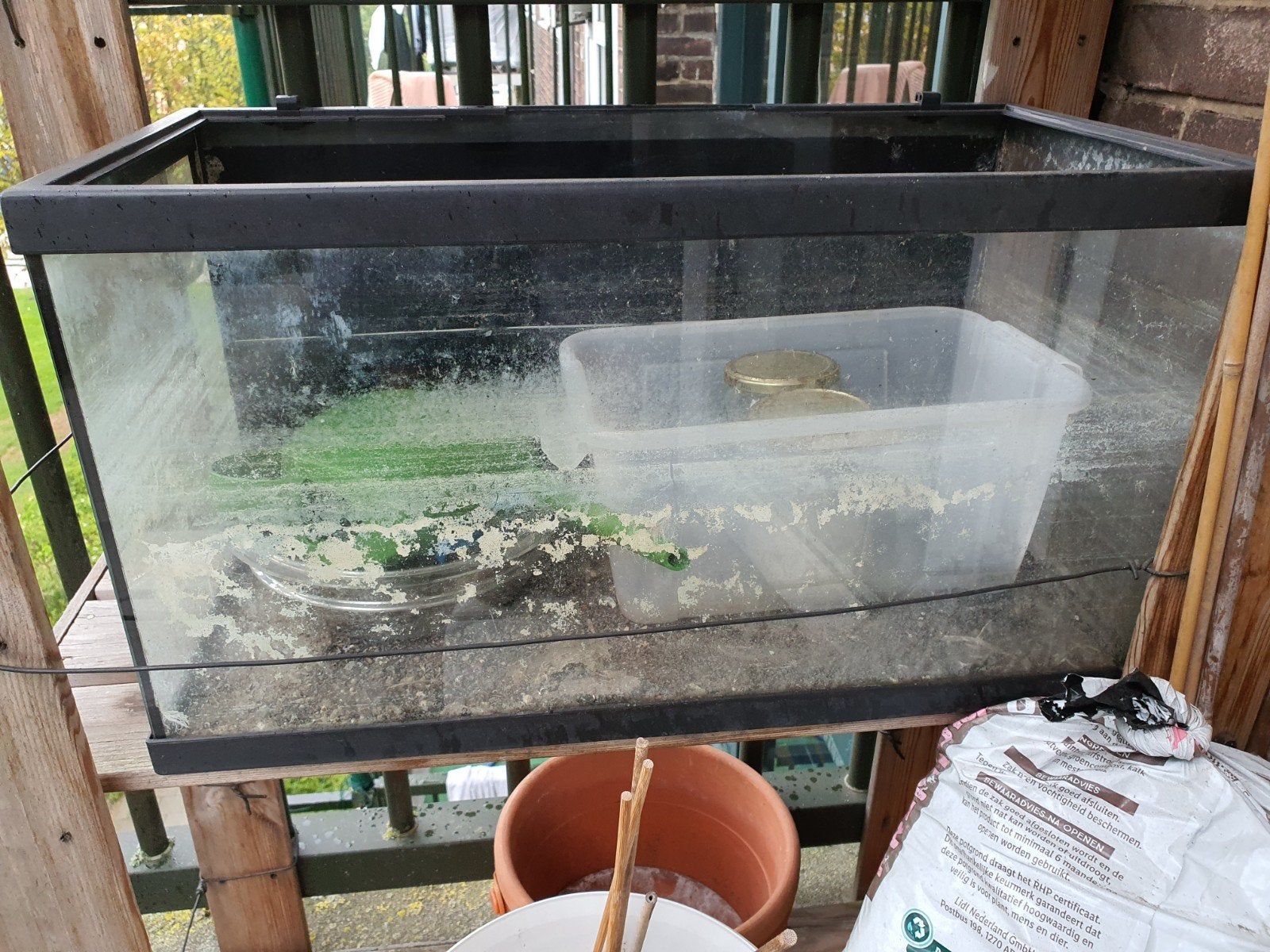 Aquarium 60 x 30 x 30. Waterdicht. Zelf ff schoonmaken, Dieren en Toebehoren, Vissen | Aquaria en Toebehoren, Ophalen, Leeg aquarium