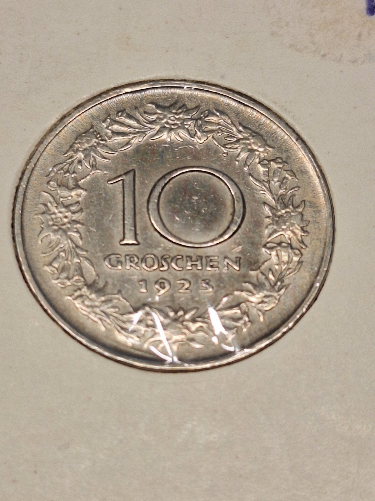 Oostenrijk 10 groschen 1925, Ophalen of Verzenden, Oostenrijk
