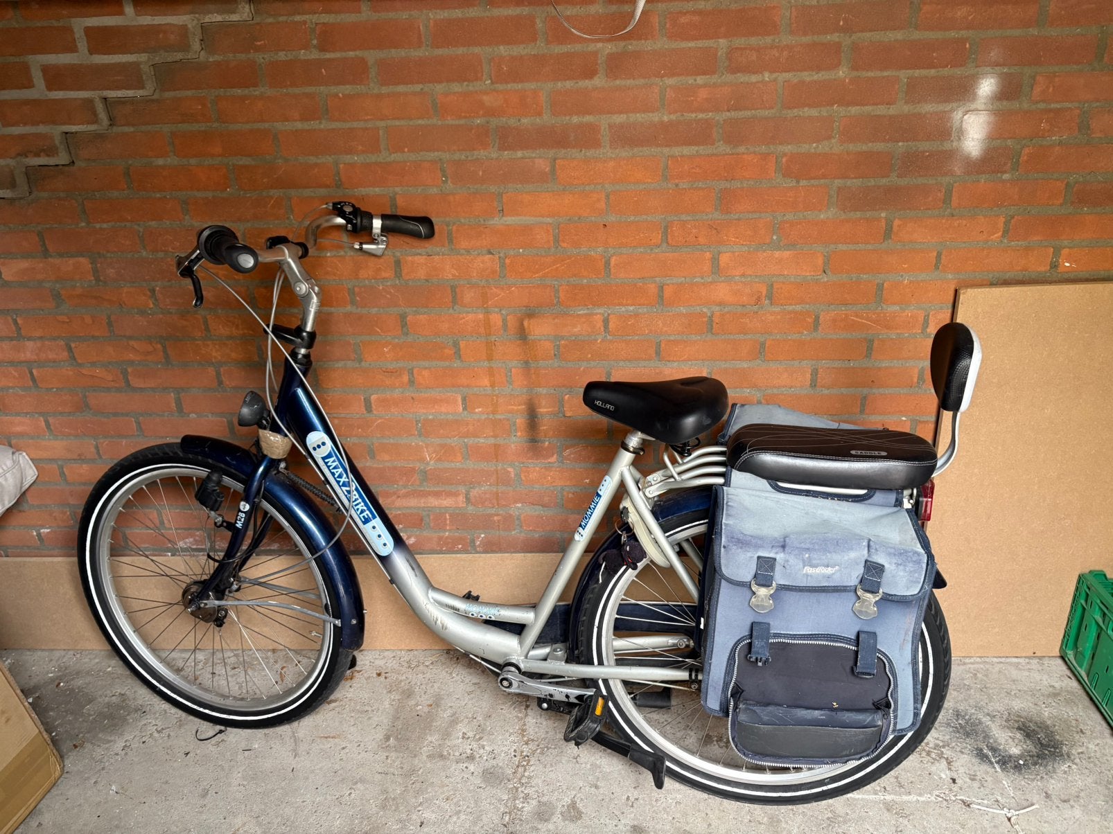 VASTE PRIJS Moederfiets mamafiets OPKNAPPER!, Fietsen en Brommers, Fietsen | Dames | Moederfietsen, Gebruikt, Dubbele standaard