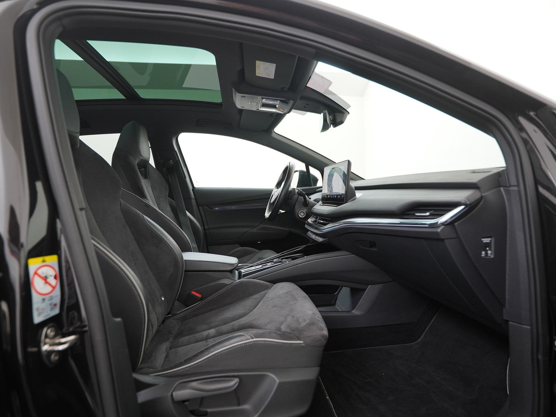 Skoda Enyaq iV 80 Sportline | SOH 96% | Panoramadak | Trekha, Auto's, Skoda, Automaat, Achterwielaandrijving, Gebruikt, Zwart