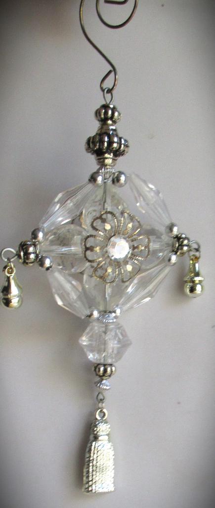 Kerst versiering~Hanger~Kerstboomhanger~Zilver kleur, Ophalen of Verzenden, Zo goed als nieuw