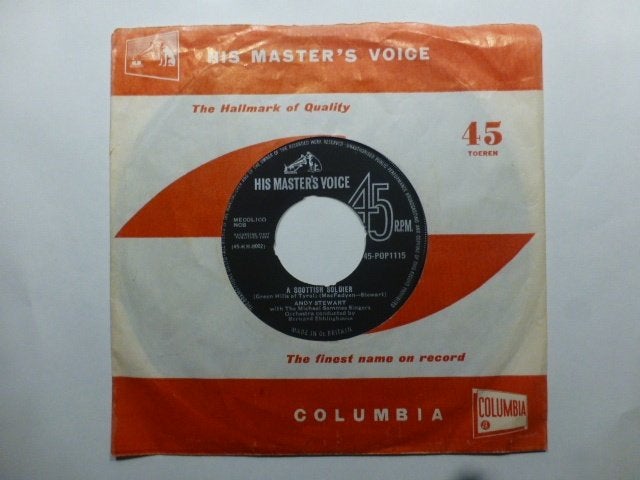Andy Stewart. A scottish soldier. / The muckin' o' geordie's, Ophalen of Verzenden, Gebruikt, 7 inch, Pop